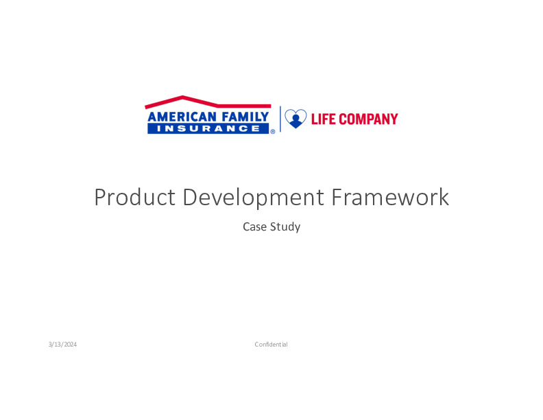 4. American Family Insurance Presentation Slides: Product Development Framework thumbnail